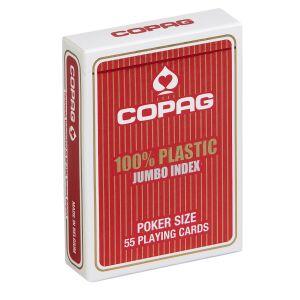 COPAG PKJ piros, 2 nagy indexes 100% plasztik póker - COPAG 100% plastic, jumbo index 147204581 - Kártya