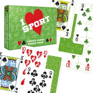 I LOVE SPORT, dupla römi kártya, 110 lap - CANASTA rummy bridge poker 147204605 - Kártya