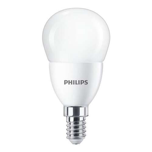 PHILIPS LED bulb, E14, small globe, P48, 7W, 806lm, 4000K, PHILIPS "CorePro"