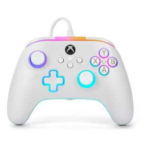PowerA Advantage Lumectra, Xbox Series X|S, Xbox One, PC, RGB Lighting, Fehér, Vezetékes kontroller 147207608 - PowerA