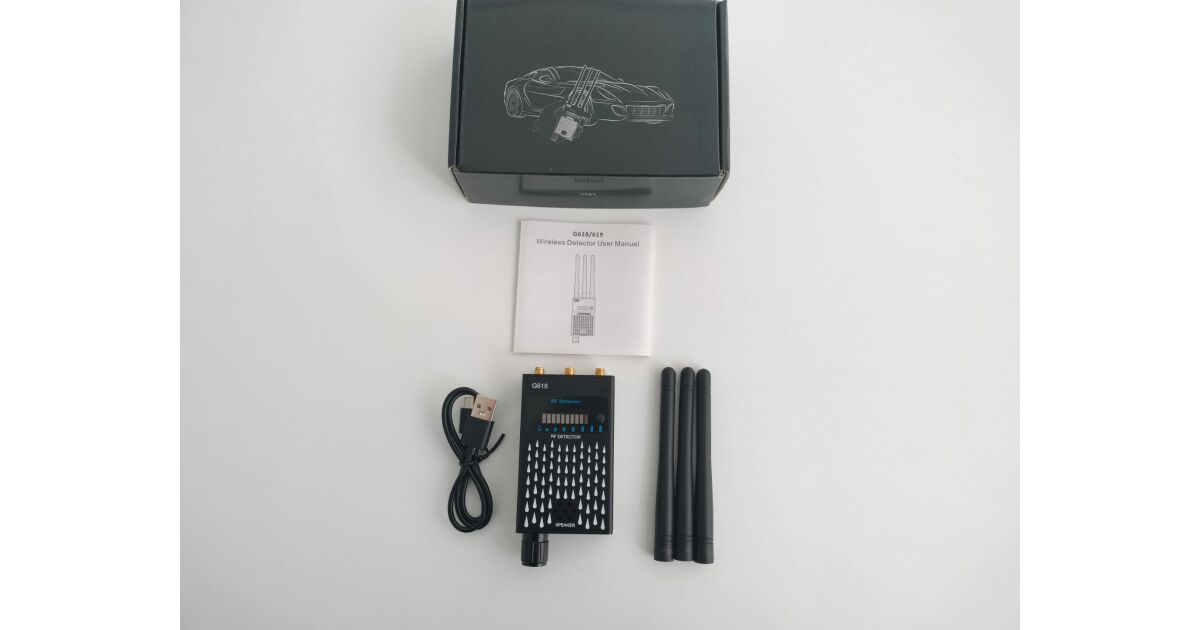 Detector de Aparate Spion Camere, Microfoane, Localizatoare GPS, cu 3 ...