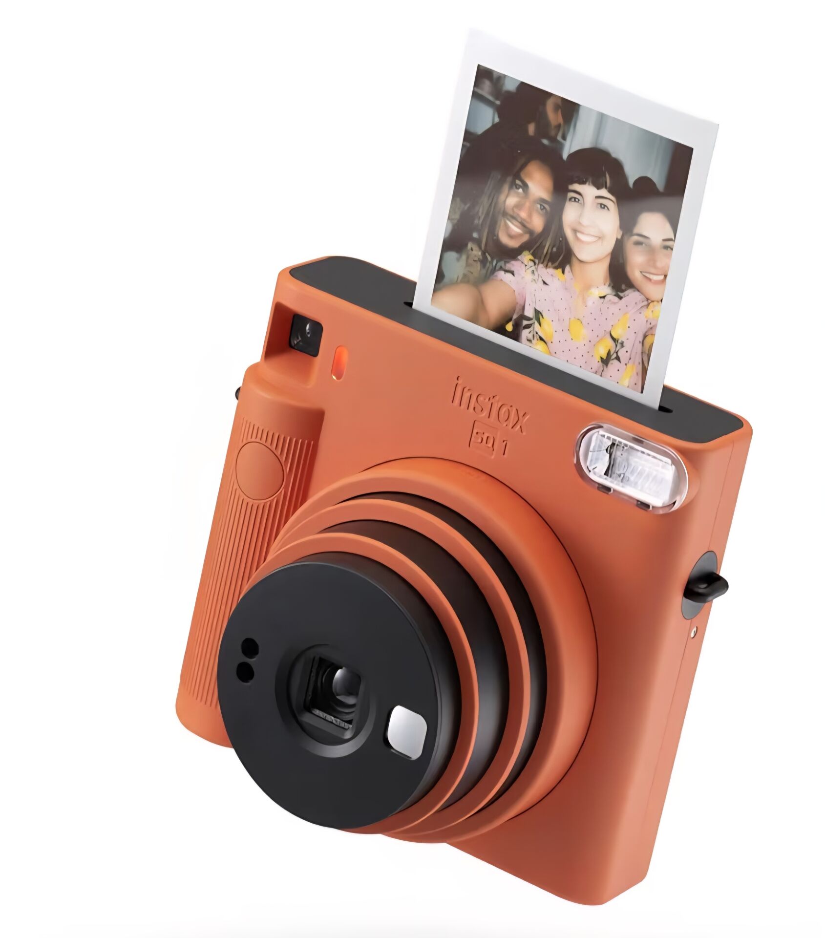 Aparat Foto Instant instax Square SQ1™ Teracotta Orange, Format Square, Design Modern, Imprimare Instant