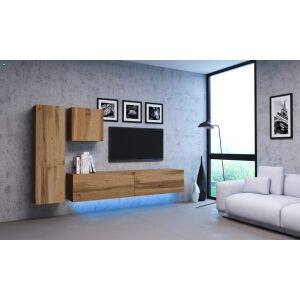 VIVIEN 09 WITRYNA MAŁA DĄB WOTAN LED 147210737 - Vitrin