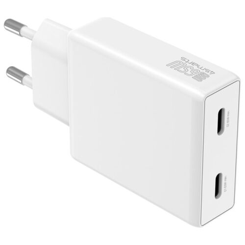 4smarts PDPlug Slim Hálózati töltő  Dual 65W GaN 2xUSB-C fehér 147213182