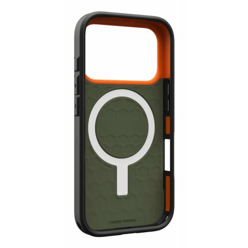 UAG Civilian MagSafe - iPhone 17 Pro Magsafe-kompatibilis tok (olajzöld/narancs) 147213474