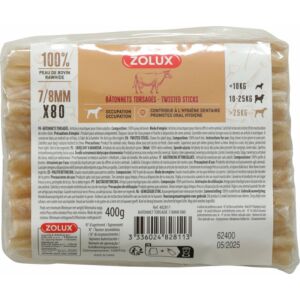 Zolux ZOLUX Cabanoid torsadat 7/8mm x 80 147213539 - Momeală pentru recompensarea câinilor