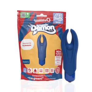 The Screaming O 4B Demon Podwojny Wibrator Kulowy Niebieski, wodoodporny 147213655 - Pomoc rehabilitacyjna