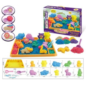 Set de nisip kinetic 1200 g cu forme și covoraș 147223789 - Jucării gonflabile și jucării de plajă