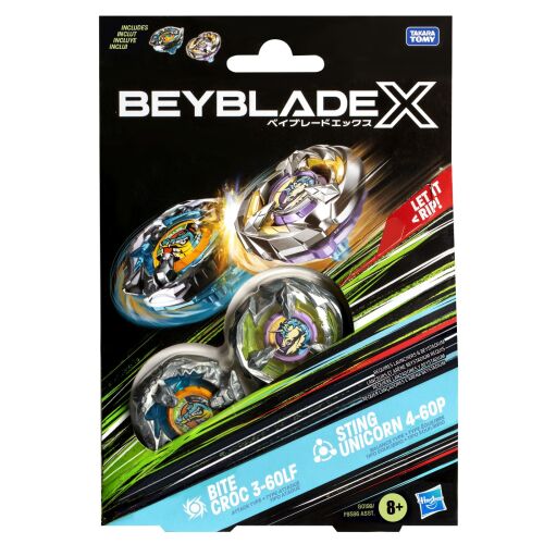 Beyblade X Duo Pack Bite Croc 3-60Lf és Sting Unicorn 4-60P 147227807