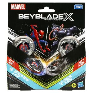 Beyblade X Marvel szett Duo Pókember 3-60F és Venom 3-80N