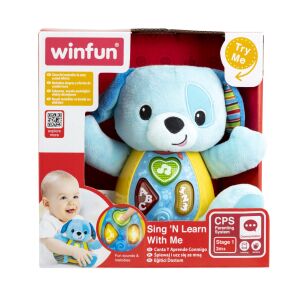 Winfun énekel és tanul Blueberry kiskutyával