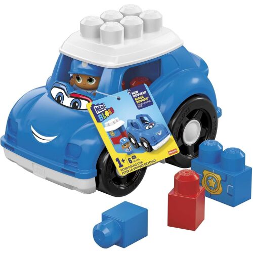 Mega Bloks First Builders Peter rendőrautó játék kisgyermekeknek 1+ éves kortól - Kreatív és építő játék