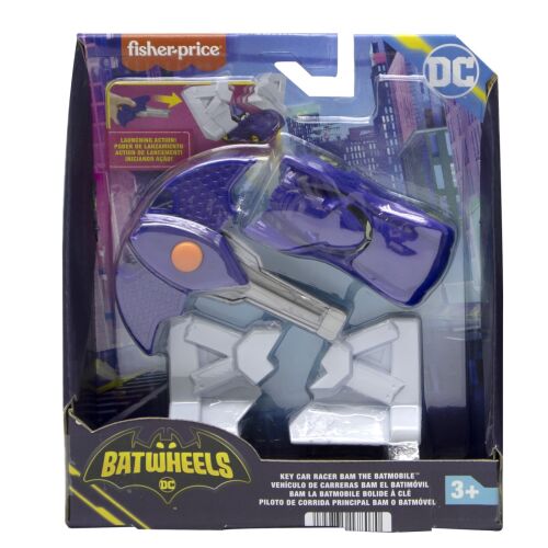 Fisher-Price Batwheels Bam a Batmobile játékautó, kék, 1:55 méretarány - Autó és jármű