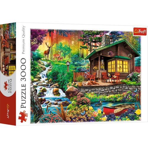 Trefl Puzzle 3000 Forest Cabin 147228018