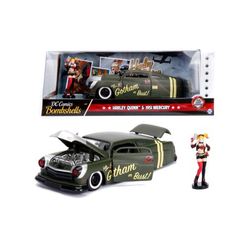 DC Comics Bombshells 1951 Mercury Harley Quinn méretarány 1-től 24-ig 147228022