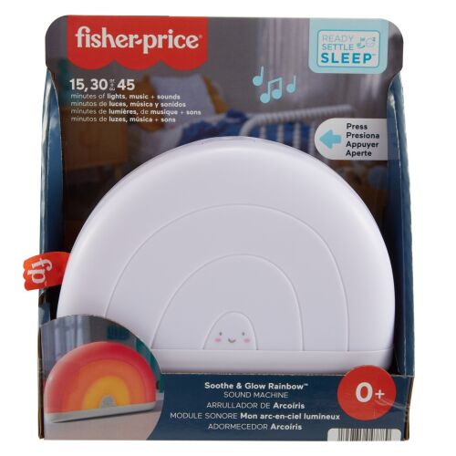 Fisher-Price Soothe & Glow szivárványos hangkeltő babáknak, éjszakai fény és zene - Baba és tipegő