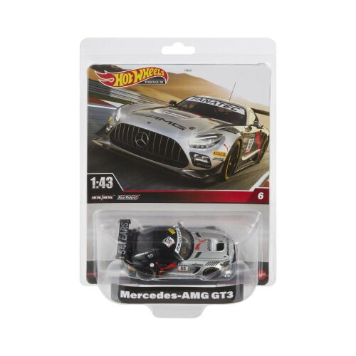 Hot Wheels Prémium Real Riders Mercedes AMG GT3 1:43 méretarányú kisautó - Autó és jármű