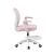 Ergonomikus irodai szék, állítható magasság 78-90 cm, lábtartó, rózsaszín hálós 147228423