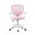 Ergonomikus irodai szék, állítható magasság 78-90 cm, lábtartó, rózsaszín hálós 147228423