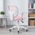Ergonomikus irodai szék, állítható magasság 78-90 cm, lábtartó, rózsaszín hálós 147228423