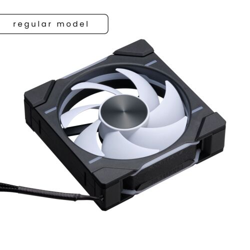 Phanteks PH-F120D30 120MM Regular ház hűtő ventilátor fekete-fehér (PH-F120D30_DRGB_PWM_BK01) (PH-F120D30_DRGB_PWM_BK01)