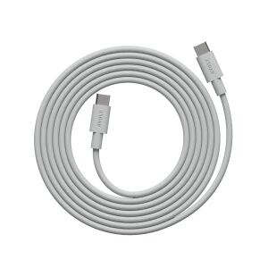 Cablu de date si incarcare rapida, USB-C/USB-C, AVOLT, 2 metri, gri 147228832 - Cabluri de date