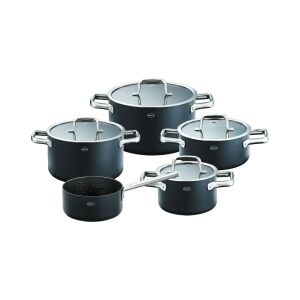 Комплект кухненски съдове, неръждаема стомана, 5 части, Rosle, Ebonic, черен 147228853 - Тигани за готвене и печене
