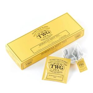 Ceai premium 15 plicuri, TWG Tea, Moroccan Mint, 37.5 g 147228983 - Ceai verde și alb