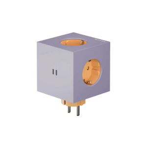 Kocka alakú hosszabbító kábel, AVOLT x Bauhaus-Archiv, Square 2, 3 aljzat, 2xUSB-C, lila