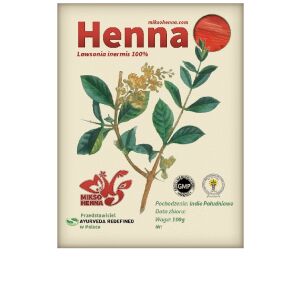 KEVERT HENNA ERŐS TERMÉSZETES HENNA PIROS SZÍNNEL