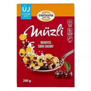 Müzli CERBONA meggyes dobozos 200 g 147234362 - Gabonapehely