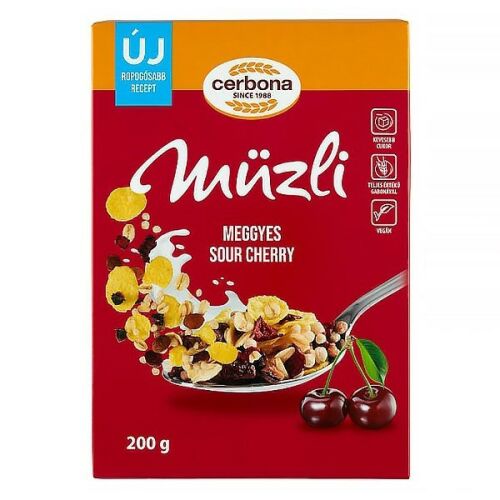 Müzli CERBONA meggyes dobozos 200 g 147234362