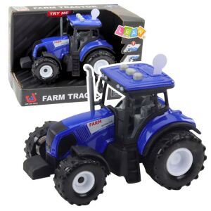 Mezőgazdasági traktor mezőgazdasági lámpák kéken szólnak 1:36 147235323 - Lean Toys