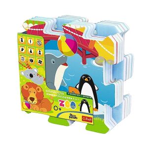 Trefl Habszivacs szőnyeg puzzle - Állatkerti móka 147237337 - Szivacs puzzle