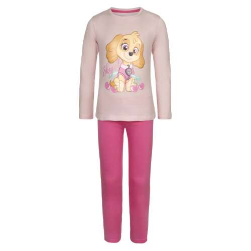 Paw Patrol Sky long sleeve pajamas for girls, pink and pink, size 110/116 cm