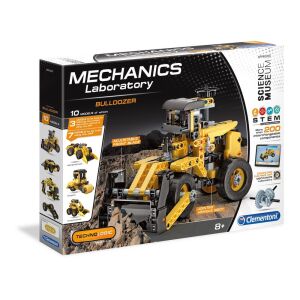 Clementoni, Mechanics Laboratory, Bulldozer, Construction Set, For Boys, 8+ years, 200 pcs