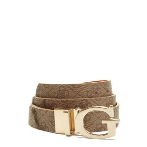 Guess, Alisa, Textile Belt, Brown, For Women