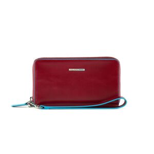 Piquadro, Blue Square, Leather Wallet, Red, For Women 147243636 - Divat & Öltözködés