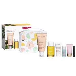 Maternity Set Clarins: Clarins, GWP Textile Pouch + Tonic, Firming, Body Oil, 100 ml + Body Partner, Anti-Stretch Marks, Body Cream, Body, 175 ml + Clarins, Exfoliating, Body Scrub, 30 ml + Extra-Firming Energy, Anti-Wrinkle, Day, Cream, For Face, 15 ml + 147243669 - Bőrápolás