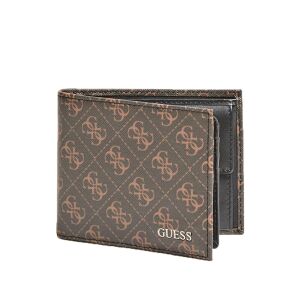 Guess, Vezzola, Textile Wallet, Billfold, w/sf w/cp, Brown Logo, For Men 147243944 - Okmány- & Kártyatartó