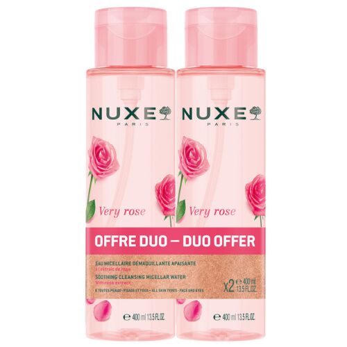 Set Duo, Nuxe, Very Rose, Cleansing & Soothing, Micellar Water, For Sensitive Skin, 2 pcs, 400 ml 147243990