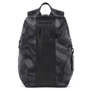 Piquadro, Brief 2, Nylon And Leather, Textile Backpack, Camor, Laptop And iPad Compartment, CA5478BR2, For Men, 30 x 41 x 13 cm 147244076 - Divat & Öltözködés