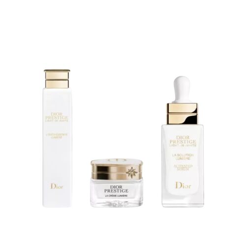 Set Christian Dior: Prestige Light-In-White, Illuminating, Serum, For Face, 30 ml + Prestige Light-In-White, Illuminating, Cream, For Face, 30 ml + Prestige L'Oleo-Essence Lumiere, Brightening, Peeling Lotion, 15 ml 147244213