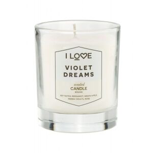 I Love, Signature Collection, Bergamot, Green Apple, Parma Violets, Rose, Scented Candle, 160 g