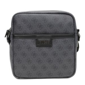 Guess, Vezzola, Document Holder, Textile Crossbody Bag, Black, For Women 147244270 - Öltözködés kiegészítő
