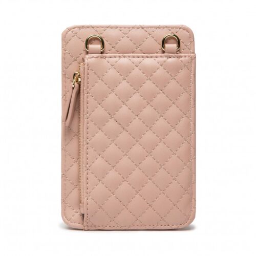 Guess, Guess, Synthetic Leather, Textile Bag, Pouch Phone, Pink, PW1510P2301, For Women, 11 x 16.5 x 1.5 cm 147244656