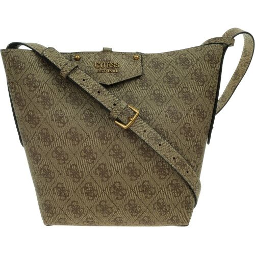 Guess, Brenton, Polyurethane, Textile Bag, Olive, HWESB839001LTL, For Women, 36 x 27 x 13 cm 147244658