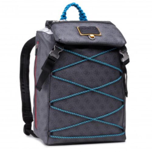Guess, Salameda, Polyester, Textile Backpack, Blue, Laptop Compartiment, For Men, 14 x 11.5 x 5.5 cm 147244773