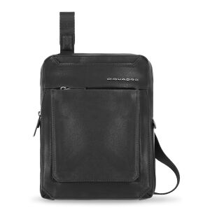 Piquadro, Tallin, iPad Sleeve, Leather Crossbody Bag, Black, CA1816W108, 21.5 x 27 x 7 cm, For Men 147244953 - Táskafogas