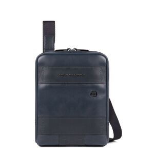 Piquadro, Obidos, Leather Crossbody Bag, Blue, 17 x 22 x 5.00 cm, For Men 147244956 - Táskafogas